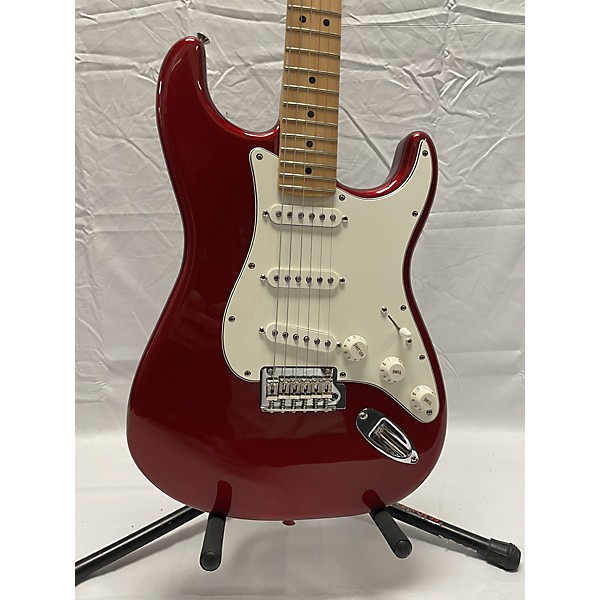 Used Fender Player Stratocaster Candy Apple Red Solid Body Electric Guitar