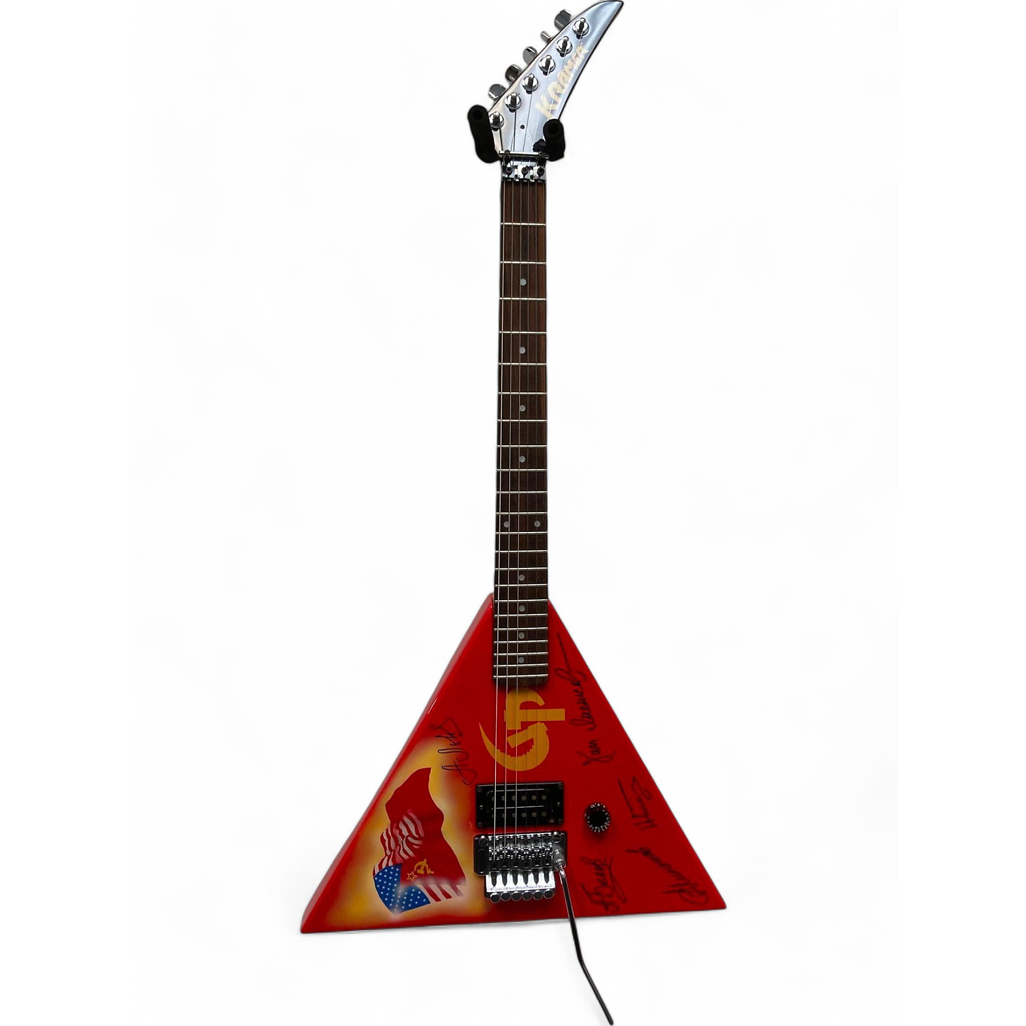 Used Kramer GORKY PARK Red Solid Body Electric Guitar Red