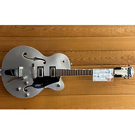 Used Gretsch Guitars Used Gretsch Guitars G5420T Electromatic Chrome Silver Hollow Body Electric Guitar