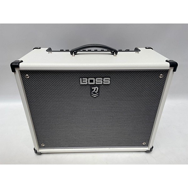 Used BOSS Limited-Edition Katana KTN-100 MkII 100W 1x12 Gray Grille Cloth Guitar Combo Amp