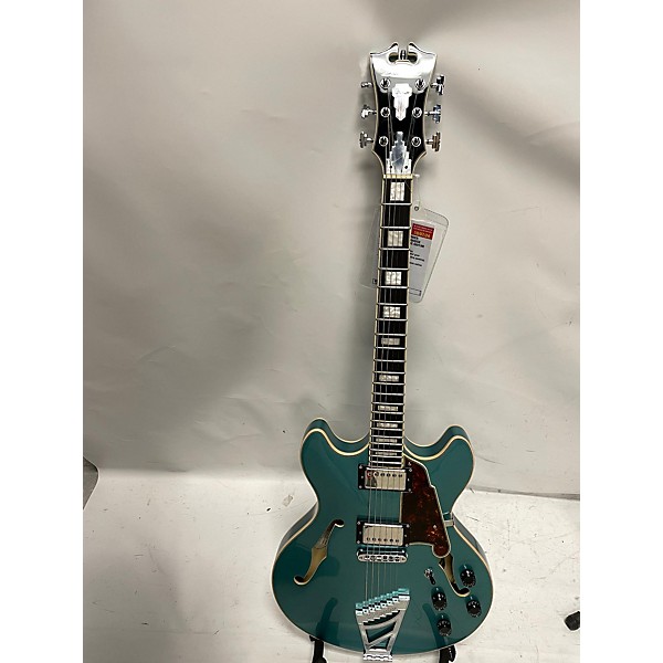 Used D'Angelico Used D'Angelico Premier Series DC Ocean Turquoise Hollow Body Electric Guitar