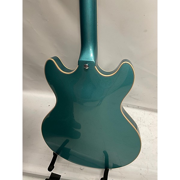 Used D'Angelico Used D'Angelico Premier Series DC Ocean Turquoise Hollow Body Electric Guitar