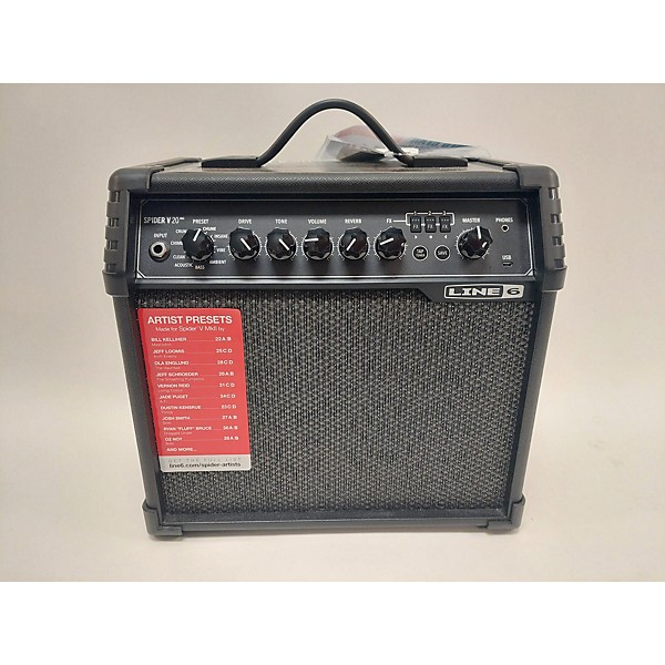 Used Line 6 Spider V 20 MkII 20w 1x8 Guitar Combo Amp