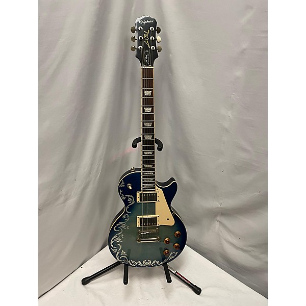 Used Epiphone Used Epiphone Les Paul Standard Pro Blue Solid Body Electric Guitar