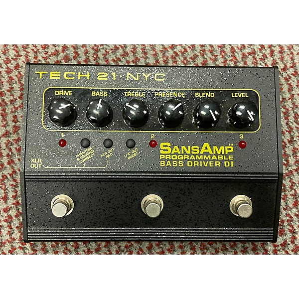 Used Tech 21 CSVTBDI Sansamp Character Series VT Bass DI Bass Effect Pedal