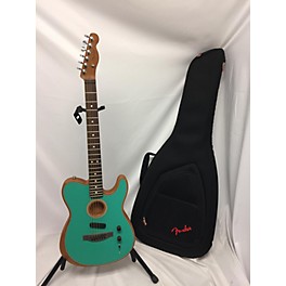 Used Fender Used Fender Acoustasonic Player Telecaster Seafoam Green Acoustic Electric Guitar