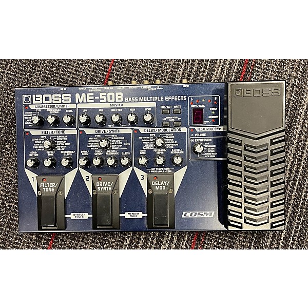 Used BOSS ME50B Bass Multi Bass Effect Pedal