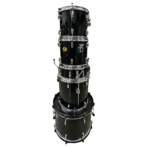 Used Used Pearce 5 piece 5 Piece Kit Black Drum Kit