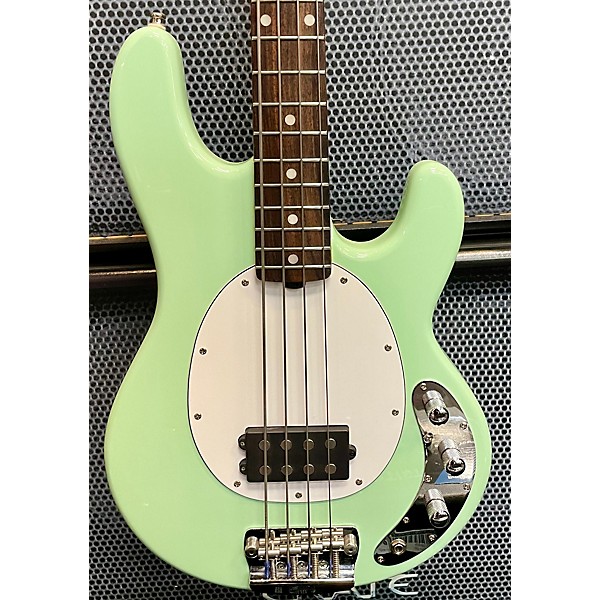 Used Sterling by Music Man Used Sterling By Music Man Ray34CA Seafoam Green Electric Bass Guitar