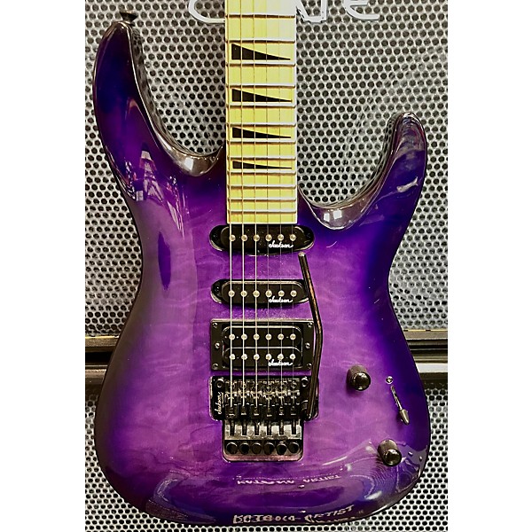 Used Jackson Used Jackson JS34Q Dinky Trans Purple Solid Body Electric Guitar