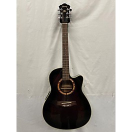 Used Ibanez Used Ibanez AEF18E Trans Brown Acoustic Electric Guitar