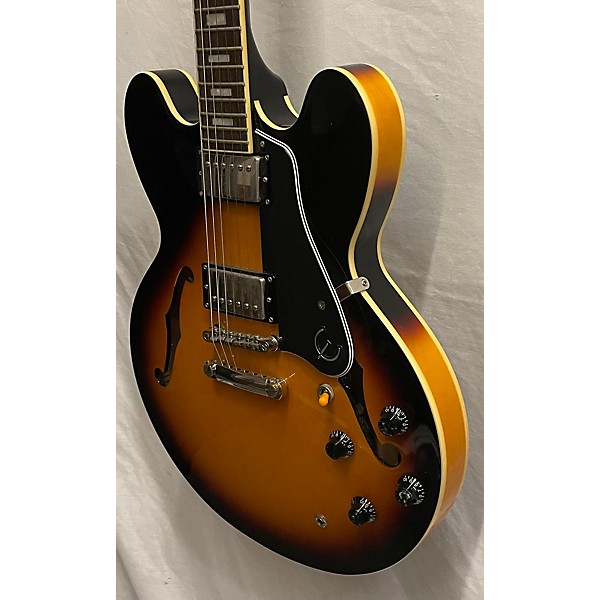 Used Epiphone Used Epiphone ES335 Pro 3 Tone Sunburst Hollow Body Electric Guitar