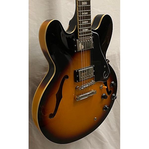 Used Epiphone Used Epiphone ES335 Pro 3 Tone Sunburst Hollow Body Electric Guitar