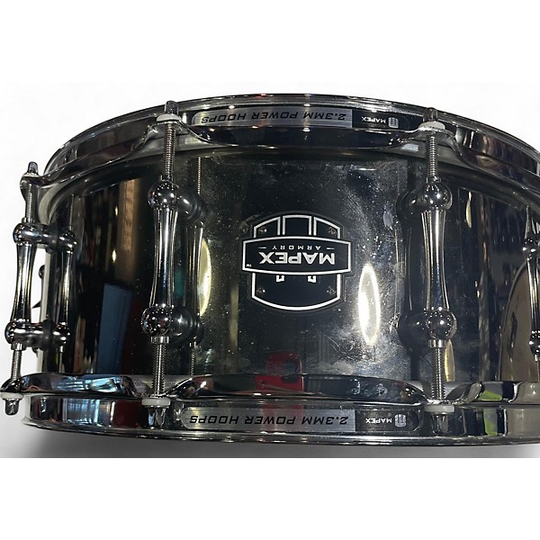 Used Mapex 14X5.5 Tomohawk Drum Black Chrome