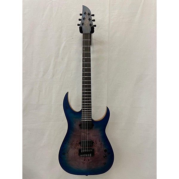 Used Schecter Guitar Research Used Schecter Guitar Research KM-6 MK3 BLUE CRIMSON Solid Body Electric Guitar