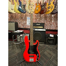 Used Squier Used Squier Affinity Precision Bass Red Electric Bass Guitar