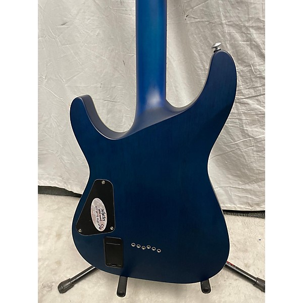 Used Schecter Guitar Research Used Schecter Guitar Research C1 Platinum Trans Blue Solid Body Electric Guitar