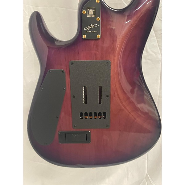 Used Ernie Ball Music Man Used 2023 Ernie Ball Music Man Jason Richardson Cutless Majora Purple Solid Body Electric Guitar