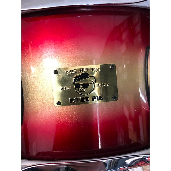 Used Porkpie Used Porkpie 6.5X14 Hip Pig Drum Red Gold