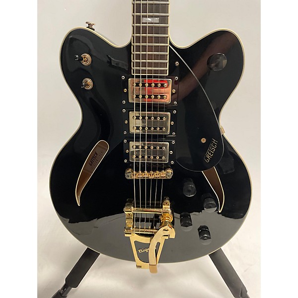 Used Gretsch Guitars Used Gretsch Guitars G2627TG Black Hollow Body Electric Guitar