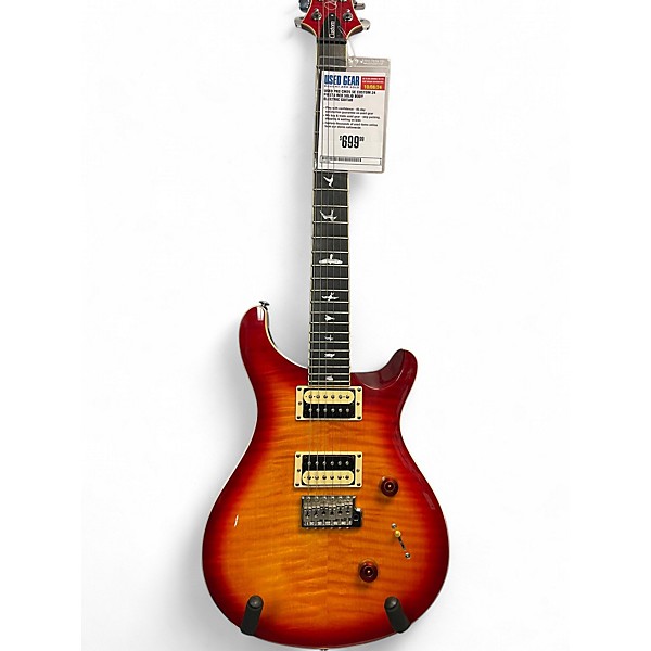 Used PRS CM25 SE Custom 24 Solid Body Electric Guitar Fiesta Red
