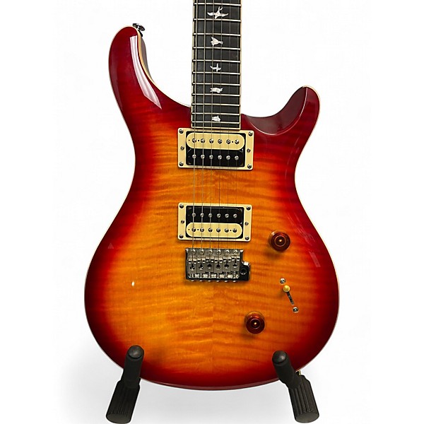 Used PRS CM25 SE Custom 24 Solid Body Electric Guitar Fiesta Red