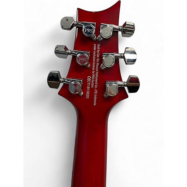 Used PRS CM25 SE Custom 24 Solid Body Electric Guitar Fiesta Red