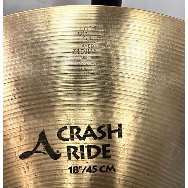 Used Zildjian 18in A Series Crash Ride Cymbal