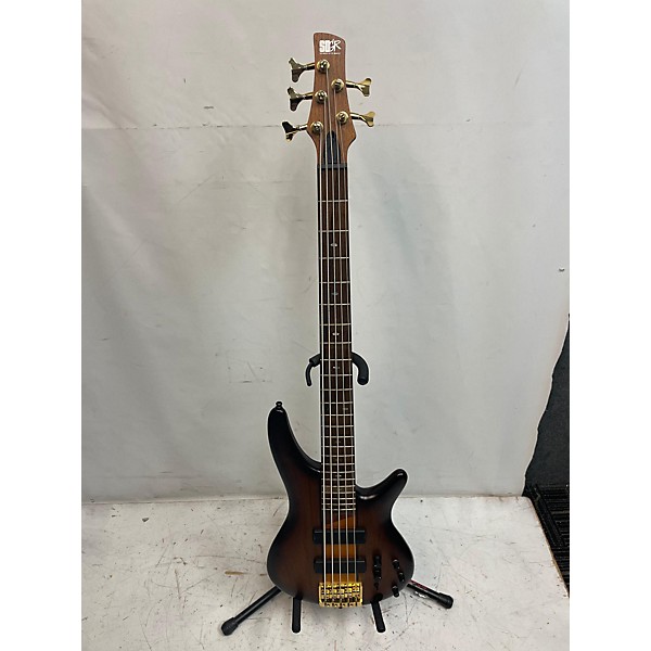 Used Ibanez Used Ibanez SR755 5 String Natural Electric Bass Guitar