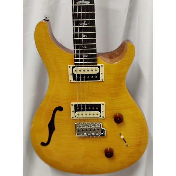 Used PRS Used PRS SE Custom 22 Semi-Hollowbody Santana Yellow Hollow Body Electric Guitar