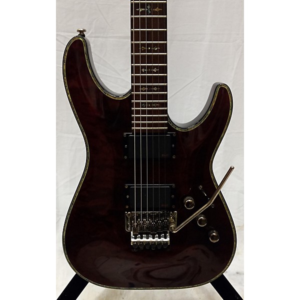 Used Schecter Guitar Research Used Schecter Guitar Research Hellraiser C1 Floyd Rose Black Cherry Solid Body Electric Guitar