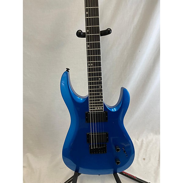 Used Used Harley Benton PROGRESSIVE SERIES R446 Metallic Blue Solid Body Electric Guitar