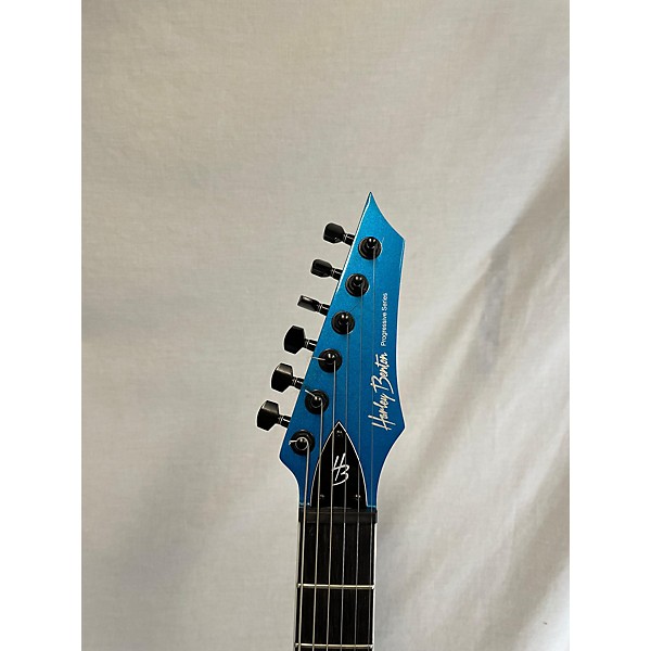 Used Used Harley Benton PROGRESSIVE SERIES R446 Metallic Blue Solid Body Electric Guitar