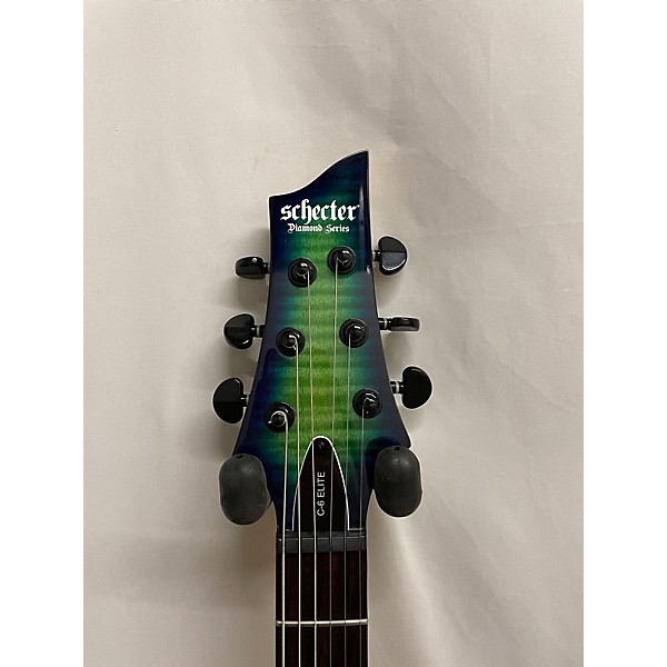 Used Schecter Guitar Research Used Schecter Guitar Research C-6 Elite Green Solid Body Electric Guitar