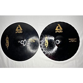 Used Paiste 14in Alpha Sound Edge JOEY JORDAN SIGNATURE Hi Hat Pair Cymbal