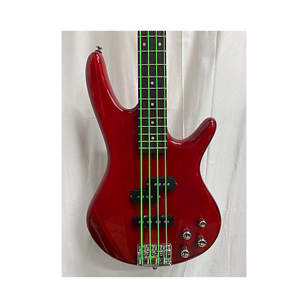 Used Ibanez Used Ibanez GSR200 Trans Red Electric Bass Guitar