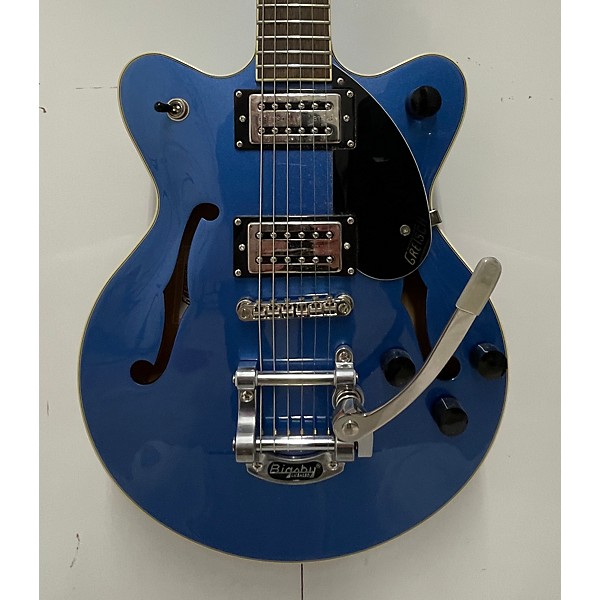 Used Gretsch Guitars Used Gretsch Guitars G2655t Streamliner Blue Hollow Body Electric Guitar