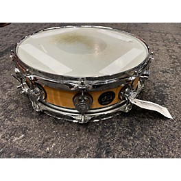 Used DW Used DW 3.5X14 Collector's Edge Series Finish Ply Snare Drum Natural