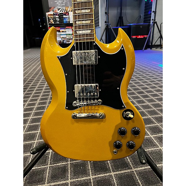 Used Epiphone Used Epiphone SG Traditional Pro Metallic Gold Solid Body Electric Guitar