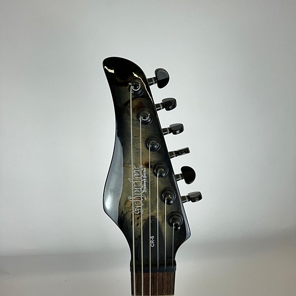 Used Schecter Guitar Research Used Schecter Guitar Research CR-6 Trans Black Solid Body Electric Guitar