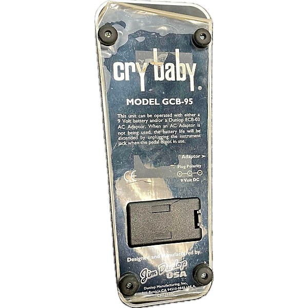 Used Dunlop GCGCB95 Limited Edition Crybaby Wah Effect Pedal