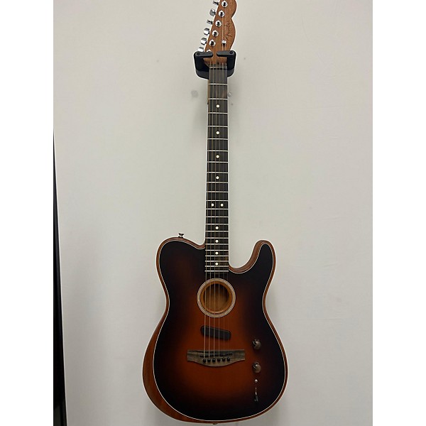 Used Fender Used 2021 Fender American Acoustasonic Telecaster Sunburst Acoustic Electric Guitar