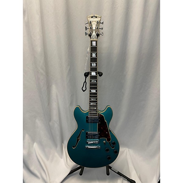 Used D'Angelico Used D'Angelico DAPMINIDCOTCSCB SKY BLUE Hollow Body Electric Guitar