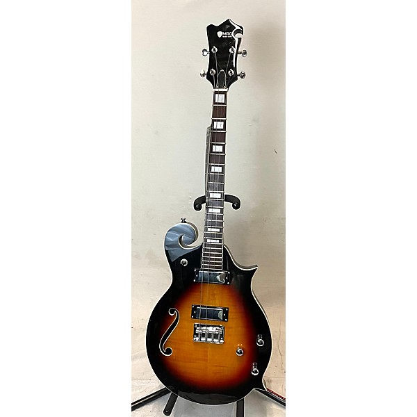 Used Eastwood Used Eastwood MRG Tenor Sunburst Hollow Body Electric Guitar