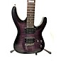 Used ESP Used ESP LTD MH100QMNT Purple Solid Body Electric Guitar