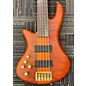 Used Schecter Guitar Research Stiletto Studio 5 String Fretless Left Handed Electric Bass Guitar