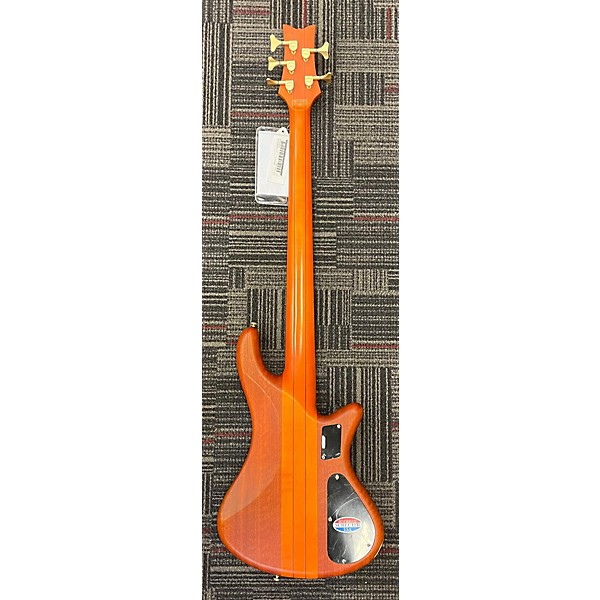 Used Schecter Guitar Research Stiletto Studio 5 String Fretless Left Handed Electric Bass Guitar