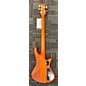 Used Schecter Guitar Research Stiletto Studio 5 String Fretless Left Handed Electric Bass Guitar