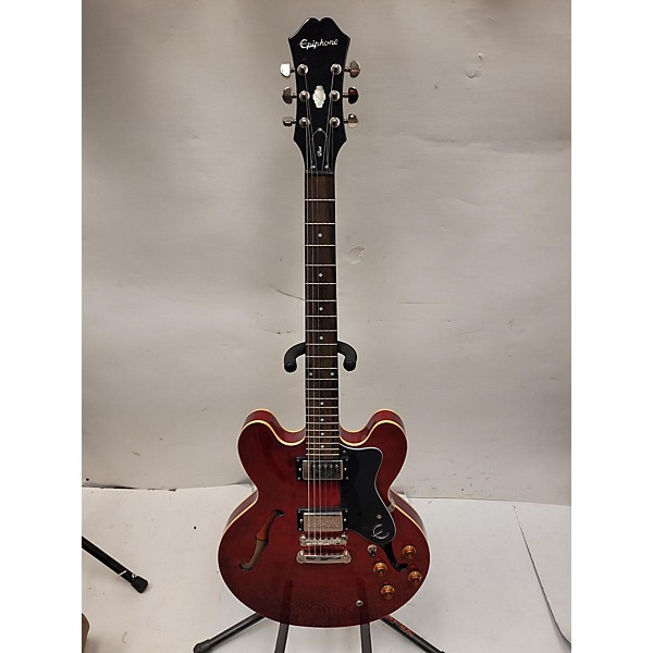 Used Epiphone Used Epiphone Dot Cherry Hollow Body Electric Guitar