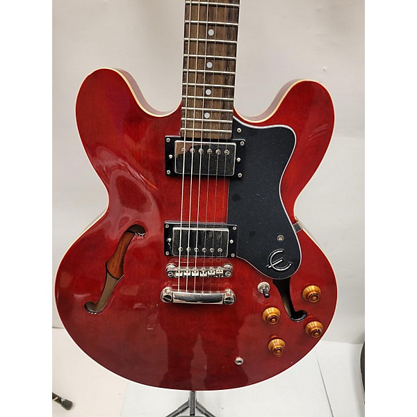 Used Epiphone Used Epiphone Dot Cherry Hollow Body Electric Guitar